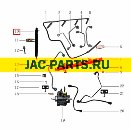 Форсунка топливная HFC4DB2 JAC N25 N35 1042200FD020