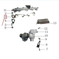 Прокладка выпускного коллектора HFC4DB2 JAC N25 N35 1044011FD020