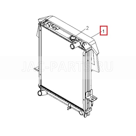 Радиатор системы охлаждения JAC N56 1301010LD300