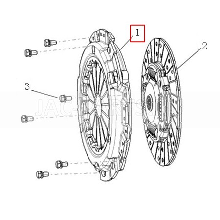 Корзина сцепления JAC N25 N35 1600100W5030