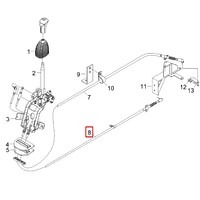 Трос выбора передач КПП JAC N200 1703040G1P10