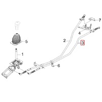 Трос включения передач КПП JAC N410 1703040Y4L1504