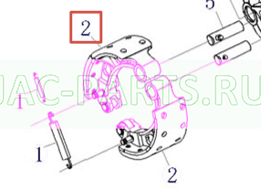 Передняя тормозная накладка JAC N410 3501111Y3XM0