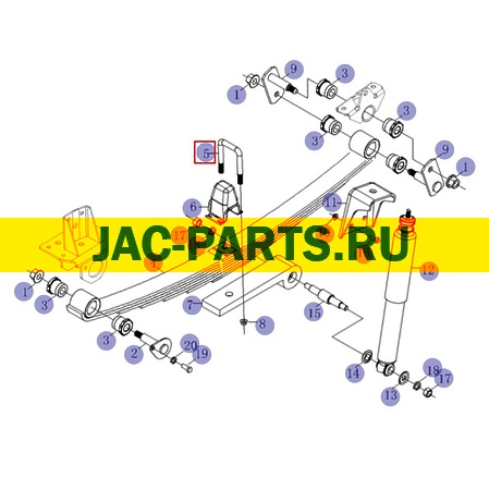 Стремянка передней рессоры JAC N56 2902021LD010