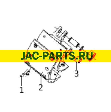 Колодка тормозная верхняя в сборе JAC N120 3502.36G-090 350236G090