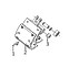 Колодка тормозная верхняя в сборе JAC N120 3502.36G-090 350236G090