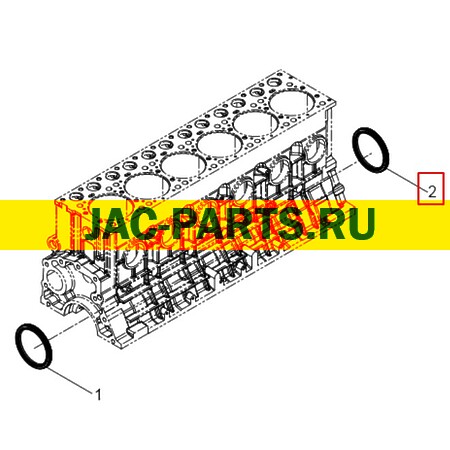 Сальник коленвала передний JAC 61500010037