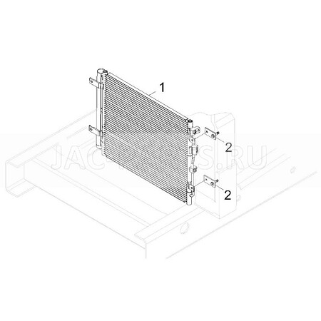 Радиатор кондиционера JAC N350 8105100Y5CH4