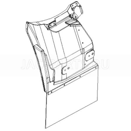 Брызговик левый JAC N75 8403100LE010