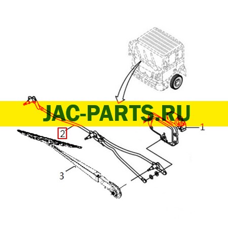 Трапеция стеклоочистителя JAC N350 N410 98120-7A001-0001 981207A0010001