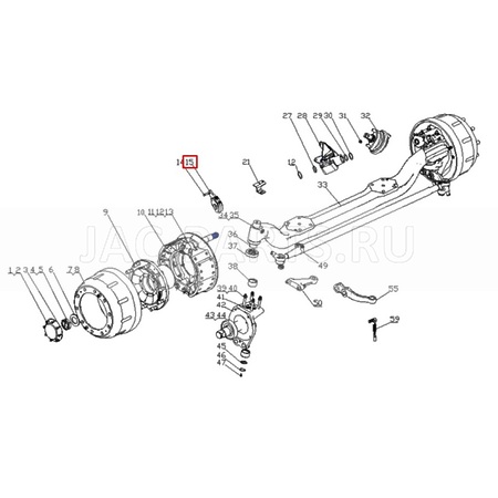 Трещетка тормозная передняя правая и левая JAC N350 N410 AK35011301G1S-Z AK35011301G1SZ