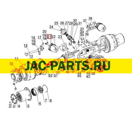 Энергоаккумулятор задний левый JAC N350 N410 AK35190302BZ12-C AK35190302BZ12C