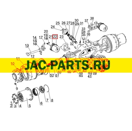 Энергоаккумулятор задний правый JAC N350 N410 AK35190402BZ12-C AK35190402BZ12C