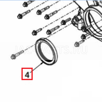 Передний сальник коленвала ISD245-50 JAC N200 C4890832